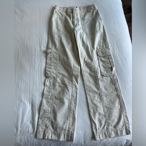 Cream cargo pants
